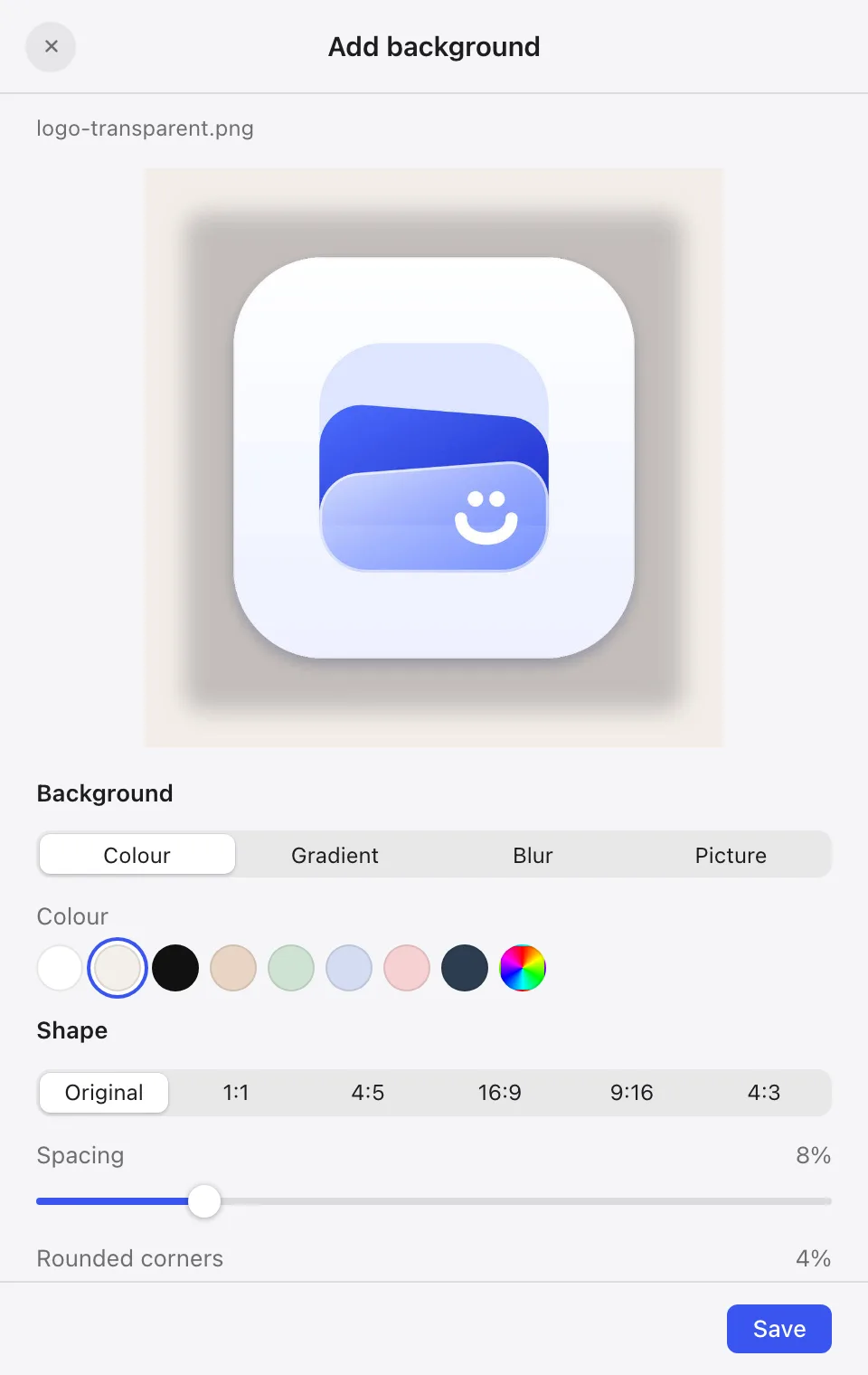 Add background
