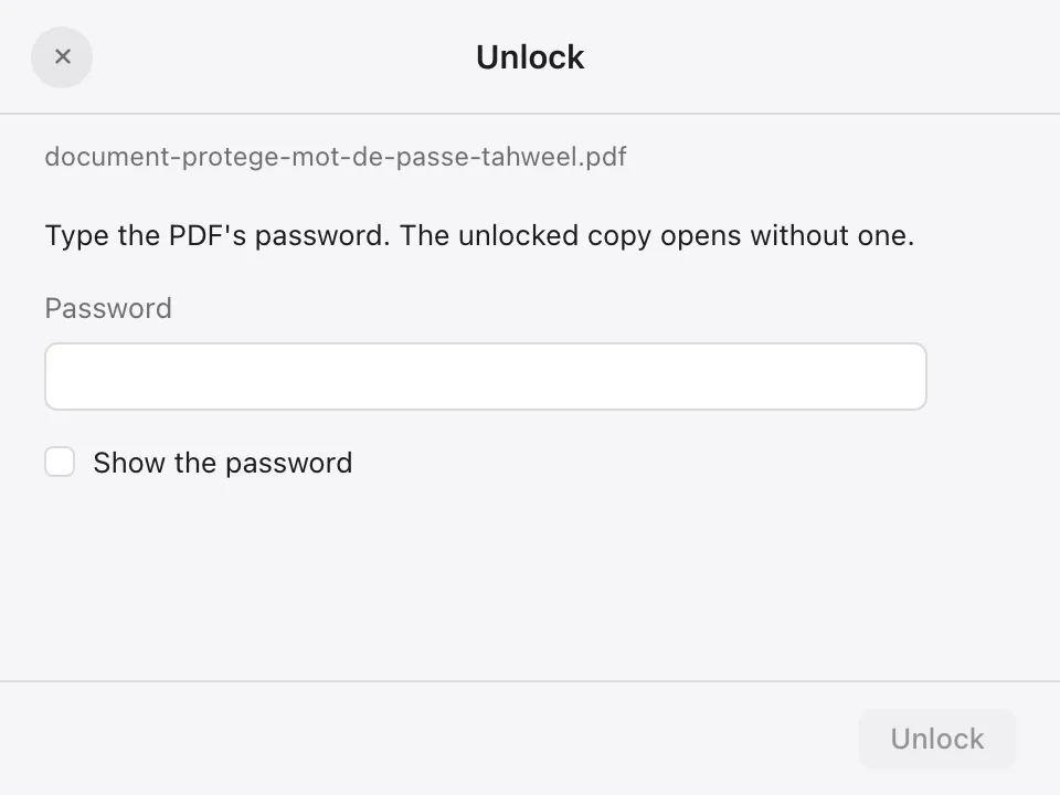 Unlock