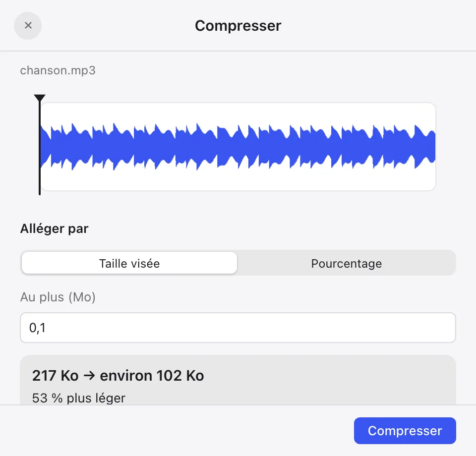 Compresser des sons